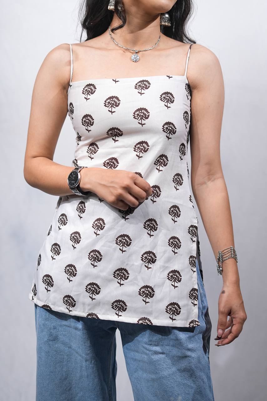 SELIN SPAGHETTI STRAP KURTI